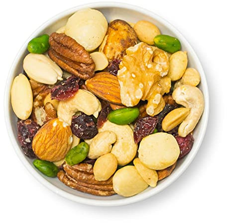 1001 Frucht Edle Nussmischung 1000 g naturbelassene Nüsse veredelt mit Cranberrys ohne Zuckerzusatz und ohne Zusätze vegan I Exklusiver Beeren Nuss-Mix I