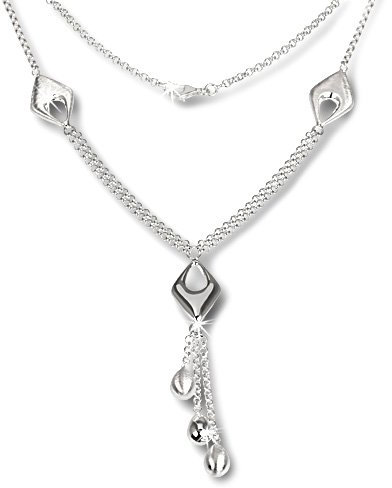 SilberDream Halsschmuck 45cm Collier Kette matt Drop 925er Silber SDK413 Silber Collier