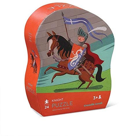 crocodile creek 384117-1 Mini Shaped Puzzle Ritter Knight 24-Teile