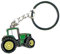 Metal Enamel Keyring Green Farm Tractor Digger by Mainly Metal
