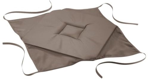 douceur d'intérieur, Galette 4 Rabats (40 x 40 x 3 Cm) Essentiel Taupe, Polyester