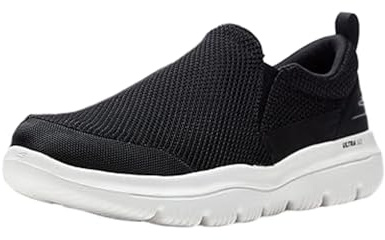 Skechers Women's D'Lites Resilient Fashion Sneaker, Noir/Blanc, 38.5 EU