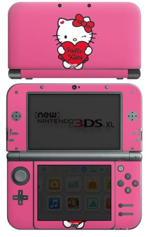 DeinDesign Skin kompatibel mit Nintendo New 3DS XL Folie Sticker Hello Kitty Fanartikel Herz