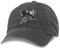 American Needle NHL New Raglin Cotton Twill Adjustable Dad Cap, Herren, Schwarz , Einheitsgröße
