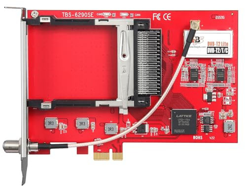 tbs6290se PCIe TV Tuner Card DVB-T2/T/C Dual Tuner Dual CI Slot – DVB-T2/T/C Dual Tuner Dual CI, PCIe Card