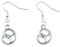 Miniblings Brezel Oktoberfest Wiesn Ohrringe - Handmade Modeschmuck I Mini Butterbrezel silber - Ohrhänger Ohrschmuck versilbert
