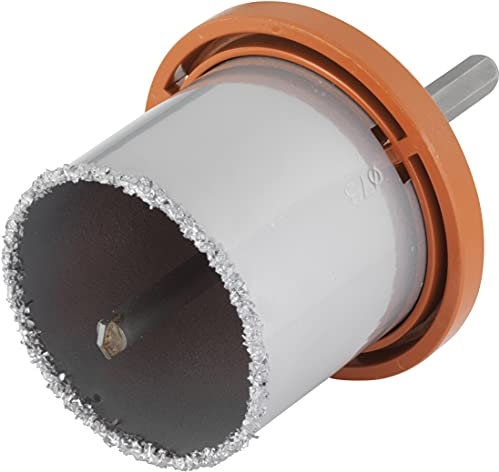 wolfcraft Bohrkrone, hartmetallbestreut I 3470000 I Für Installationsarbeiten in Mauerwerk und Stein, Schnitttiefe 55 mm