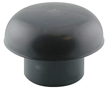 ø 100 chapeau de ventilation pvc gris ardoise