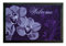 Fussmatte Orchideen Cymbidium lila Welcome, Fußabtreter Türvorleger