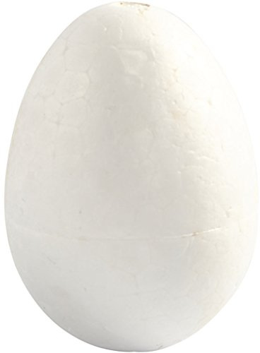 Eier, H: 6 cm, Polystyrol, 5 Stück