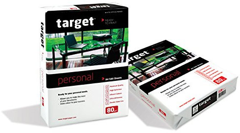Target Personal Kopierpapier 80g/m² DIN-A4 500 Blatt Druckerpapier