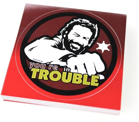 5x DUB SPENCER Kult Aufkleber you are in trouble Sticker 95 mm wetterfest