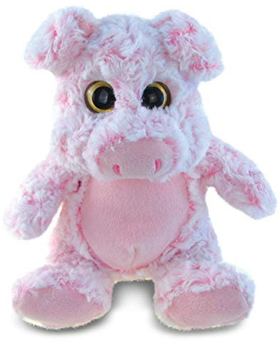 Puzzled Super Soft Sitting Pig Plush, 9