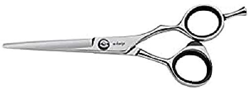 E-Kwip EOP Profi Haarschere - Friseurschere in 5,0 Zoll aus Japanstahl, mit ergonomischen Offset-Design & abschraubbarem Fingerhaken
