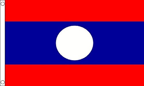 Flag Wholesaler Laos, Bandiera Unisex, Multi-Colour, L