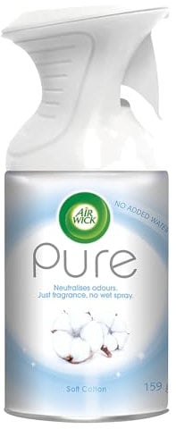 Airwick Air Freshener Room Spray SOFT COTTON, 250 ml (Pack of 6)