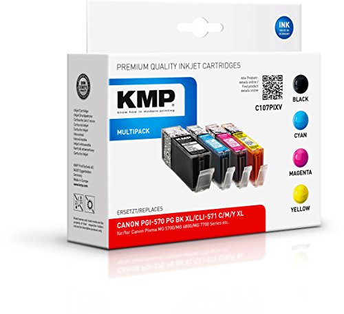 KMP Multipack für Canon Pixma MG 5700/MG 6800/MG 7700/TS 5000 Series/TS 6000 Series/TS 8000 Series/TS 9000 Series, C107PIXV