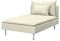 Soferia Überzug Kompatibel Mit Söderhamn Recamiere Sofasitzbezug Sitzkissenbezug Chaiselongue-Bezug Husse Kunstleder Lederoptik Wasserabweisend Pflegeleicht Antiallergisch Eco Leather Beige