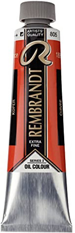 Rembrandt Recubrimiento de aceite de pintura de cobre, Talla única