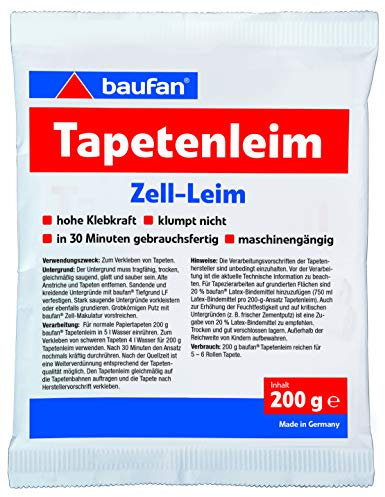 Baufan Tapetenleim, mit hoher Klebkraft, 200 g, transparent