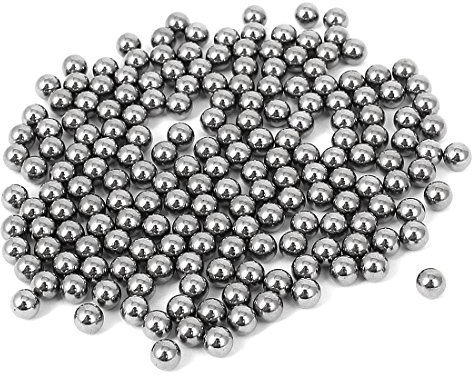sourcing map Fahrrad Kugellager, Stahlkugeln 200 STK., 4mm Kohlestahl Kugeln, Lager Stahlkugeln