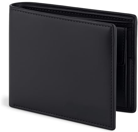 DEGELER Hochwertige Herren-Geldbörse aus schwarzem Nappaleder | Degree by Portemonnaie Klassiker für Reise, Business & Freizeit
