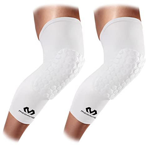 Mcdavid 6446 - Media de Pierna con Hex, Blanco (White), Junior