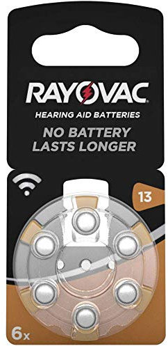 Varta 13 Rayovac Zink/Luft 1,4V 290mAh Hörgeräte-Batterien 6er Pack