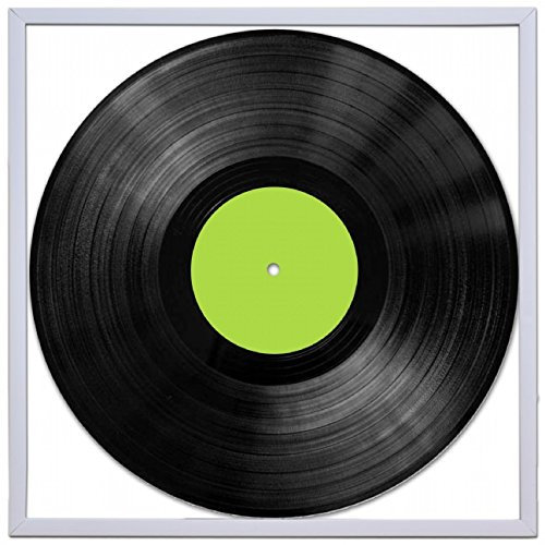 Retro Vinyl LP Record Album Square Frame 30 Centimeter 12 Inch Cover Sleeve Wall Art Display-Silver
