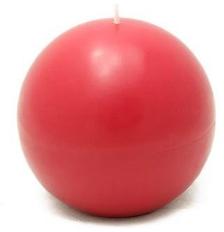 Zest Candle Kugelkerzen, 10 cm, Rot, 2 Stück
