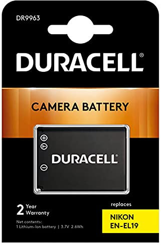 Duracell Premium Analog Nikon EN-EL19 Battery CoolPix S33 S2500 S3200 3.7V 700mAh