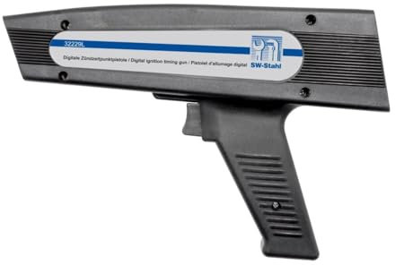 SW-Stahl 32229L Digitale Zündzeitpunktpistole, 12 V I Zündlichtpistole 2-8 Zylinder I Stroboskoplampe Kfz I Zündeinstellgerät mit Drehzahlmesser I Schließwinkelmessgerät