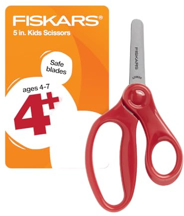 Fiskars Blunt 5 Kids Scissors-Red