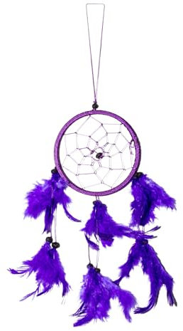 40cm x 11cm Dreamcatcher Traumfänger Neon Lila Dream Catcher