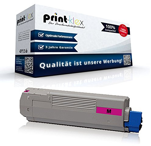 Print-Klex Tonerkartusche kompatibel für Oki C-831 Series C-831-N C-831-DN C-831-DM C-831-CDTN C-840 Series C-841-CDTN C-841-DN C-841-N Magenta M - Office Line Serie