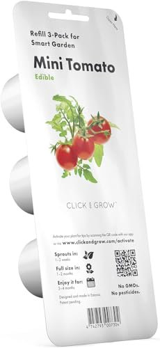 Emsa M52605 Click & Grow Substratkapsel Mini Tomaten, Nachfüllpackung für Smart Garden, 3er-Set, 5.4 x 2.1 x 6.6 cm