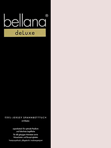 bellana® Deluxe Spannbetttuch für Wasserbetten und Boxspringbetten, 180-200 x 200-220 cm, zartrosa