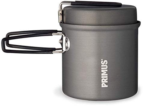 Primus Litech Trek Kettle - Anthracite - 1l - Kleiner robuster Aluminium Kochtopf, 1l