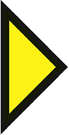 Schild I Feuerwehrzeichen Pfeil, für Schild Gashaupth., Aluminium RA0, reflektierend, SL250, DIN 4066, nach StVO