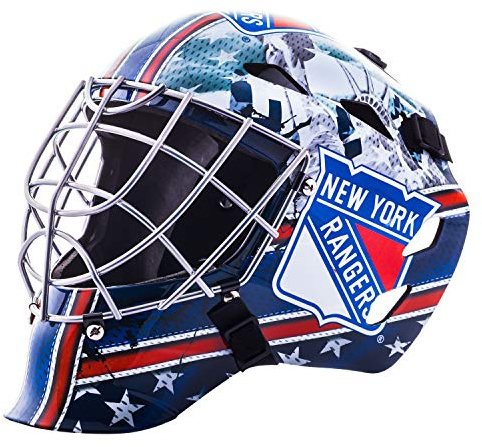Franklin Sports GFM 1500 NHL New York Rangers Goalie Face Mask