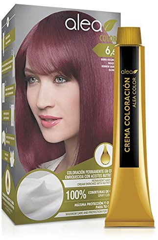 ALEA - Tinte Pelo Mujer - Alea Color - Nº 6.6 K - Color Rubio Oscuro Rojizo - Coloración Permanente en Crema - con Aceite de Argán y Macadamia - Cobertura de Canas - Máxima Protección y Cuidado