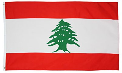 Libanon Flagge Fahne 90x150 cm Polyester by OnebasispointEU