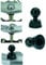 BuyBits Honda, Kawasaki, Suzuki Motorcycle Yoke Cap GPS Mount - Yoke 30 (sku 16615)