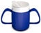 Ornamin Two Handled Mug with Internal Cone and spouted lid, Blue