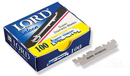 100 Lord Super Stainless Halbklingen-Rasierklingen