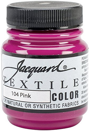 Jacquard Produits Pink-Textile Couleur Peinture, Acrylique, Multicolore