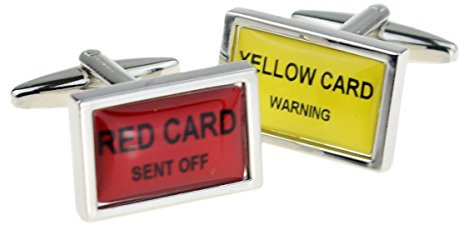 Red and Yellow Cards Manschettenknöpfe Fußball-Schiedsrichter X2PSN106