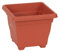 Plastia - Maceta Begonia 35 x 35 cm, Color de Chocolate