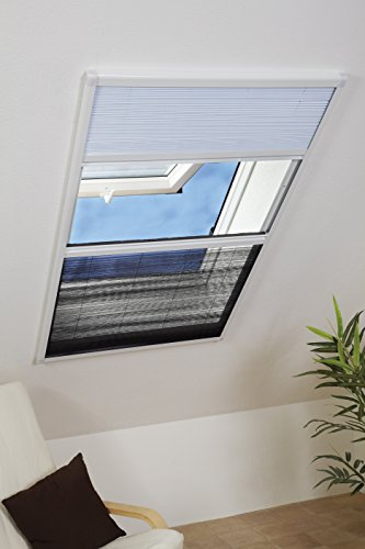 Culex Kombi-Dachfenster-Plissee 110 x 160 cm, weiß, 100290101-VH