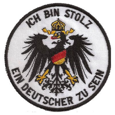 Deutscher Adler Wappen Ich Bin Stolz EIN Deutscher zu Sein Aufnäher